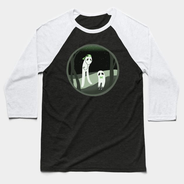 Modern Cryptids: Fashionable Nightwalkers Baseball T-Shirt by Elisa_Arts